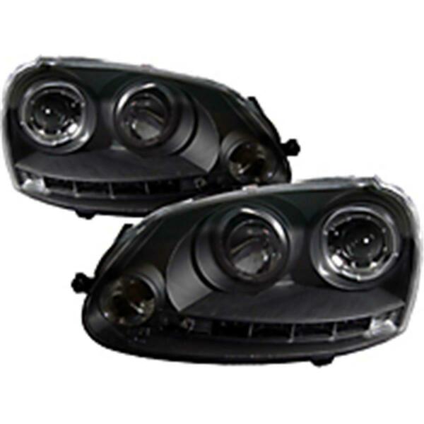 Spyder Volkswagen GTI 2006-2009 Projector Headlights - Black S2Z-5012098